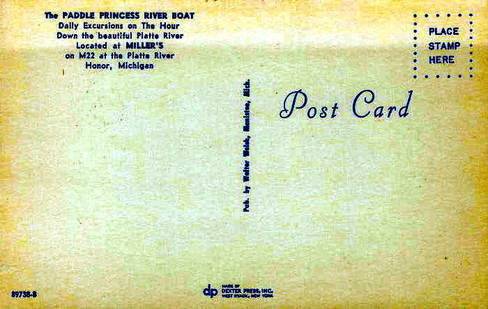 The Paddle Princess River Boat - Postcards And Promo (newer photo)